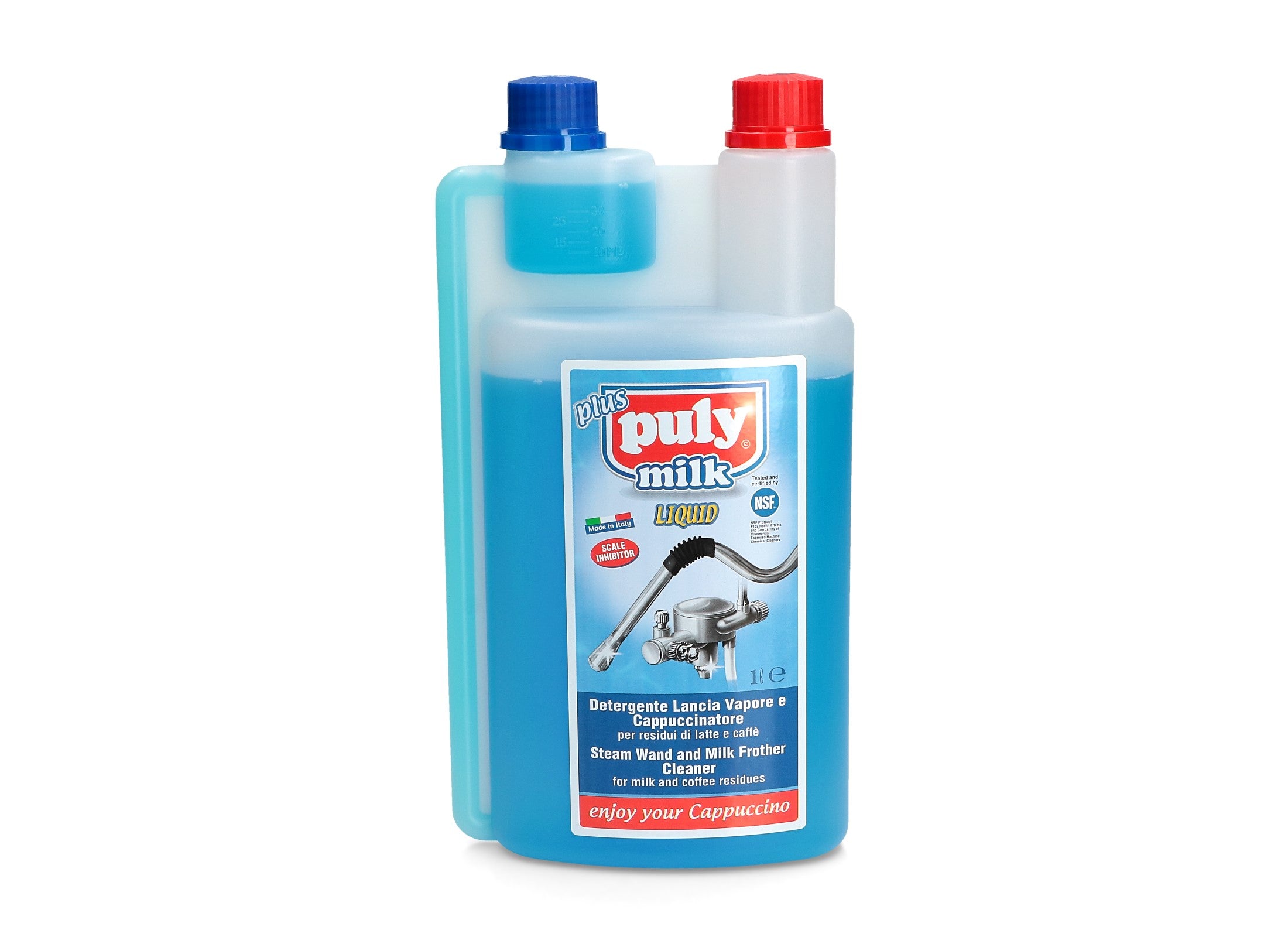 Puly Caff Coffee Machine Steam Wand Milk Frother Cleaner Liquid 1 Litr