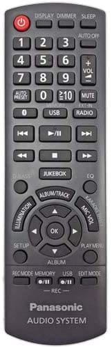 Panasonic Speaker Audio System Remote N2QAYB001097