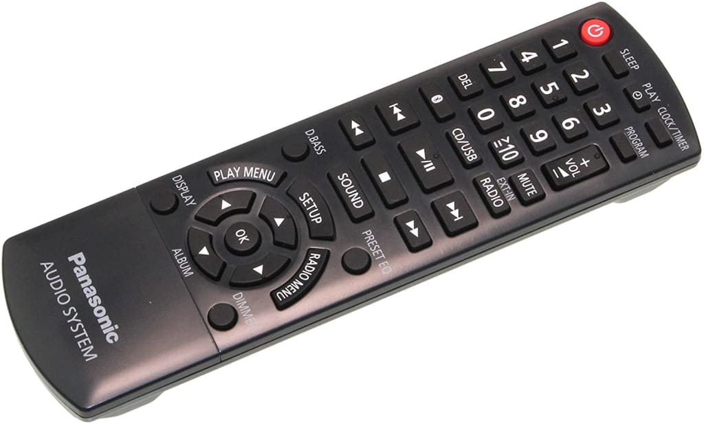Panasonic Stereo Audio System Remote N2QAYB001101 N2QAYB001018