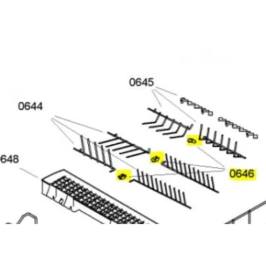 Bosch Dishwasher Upper Basket Rack Clips Pack - 00418674