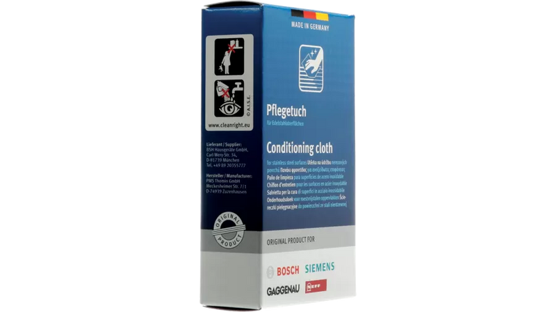 Bosch Care product Conditioning cloths for stainless steel surfaces - 00312007