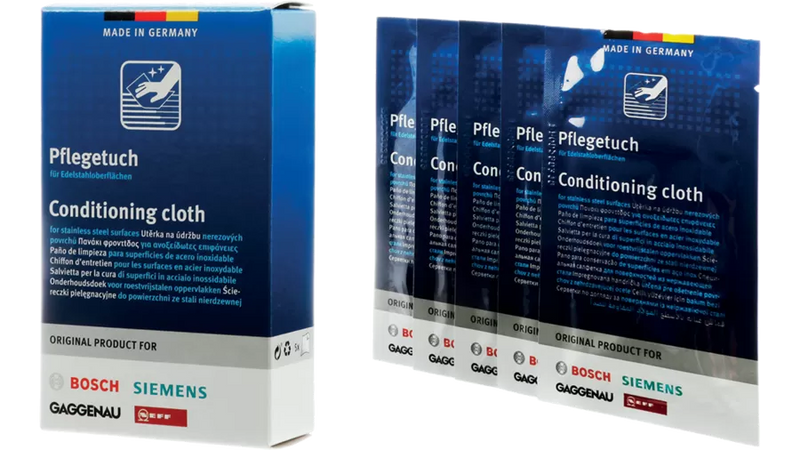 Bosch Care product Conditioning cloths for stainless steel surfaces - 00312007