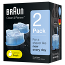 Braun Shaver Clean & Renew Refill Cartridges 2 Pack - CCR2