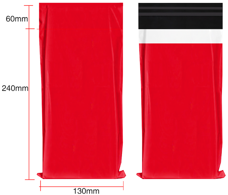DLE DL E11 Courier Mailer Bags 100 Pack - 240mm x 130mm