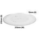 Universal Microwave Glass Turntable Tray 315mm - 12570000001006