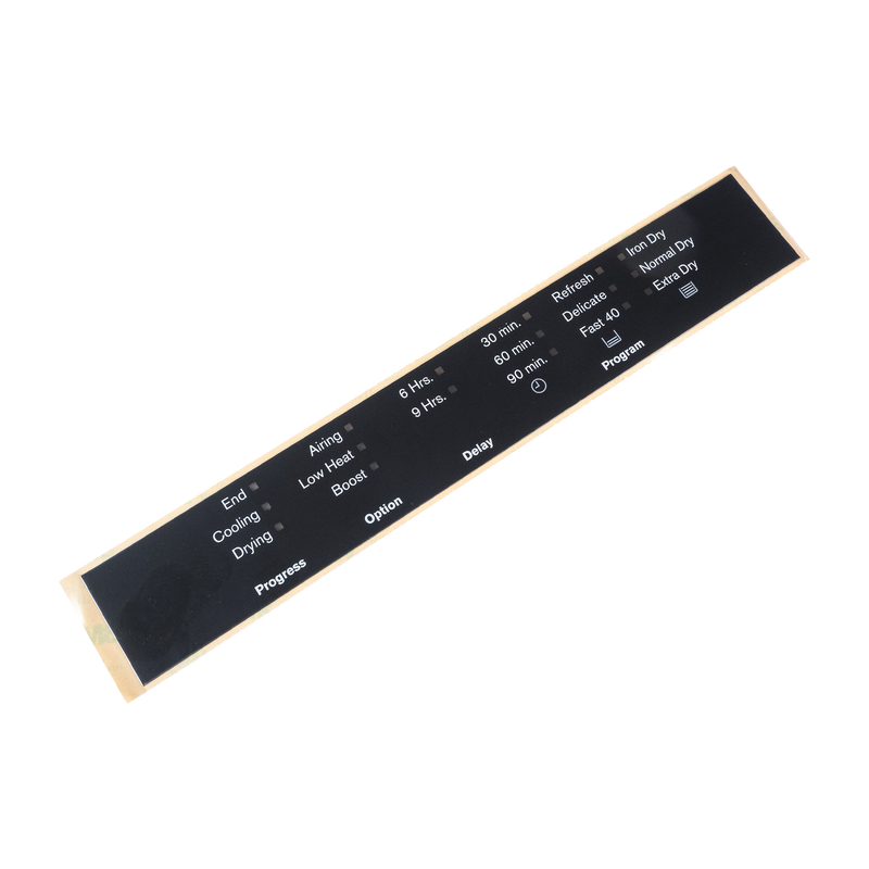 Electrolux Dryer Reverse Sticker EDV5051 EDV6051 - A00127304 A00127302