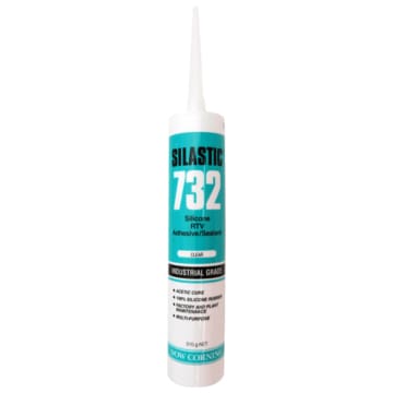 Electrolux Sealant Clear Glue Silastic Rtv 732 310g Acetic Suitable For Outer Glass - M396
