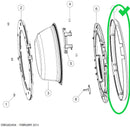 Fisher & Paykel Front Loader Front Chrome Silver Surround Outer Fascia - H0020204106A Door