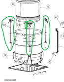 Fisher & Paykel Washing Machine New Style Suspension Rods - 424569P Suspension Rods