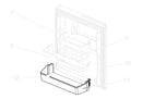 Mitsubishi Refrigerator Pocket - KIEBM3124 Shelves & Trays