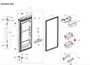 Samsung Fridge Freezer Fridge Right Side Door Shelf Guard - DA97-07541A Shelves & Trays