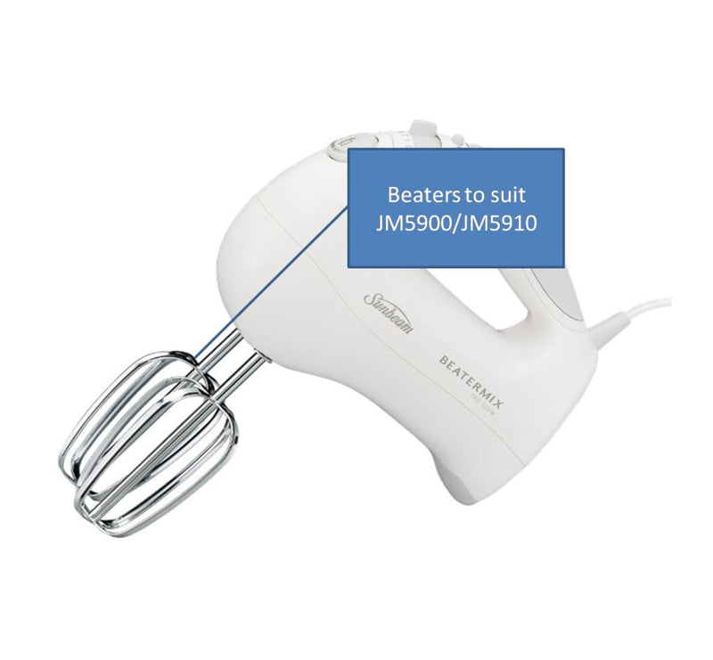 Sunbeam Mixer Beaters Chrome Set for JM5900 JM5910 - JM59101 Sunbeam