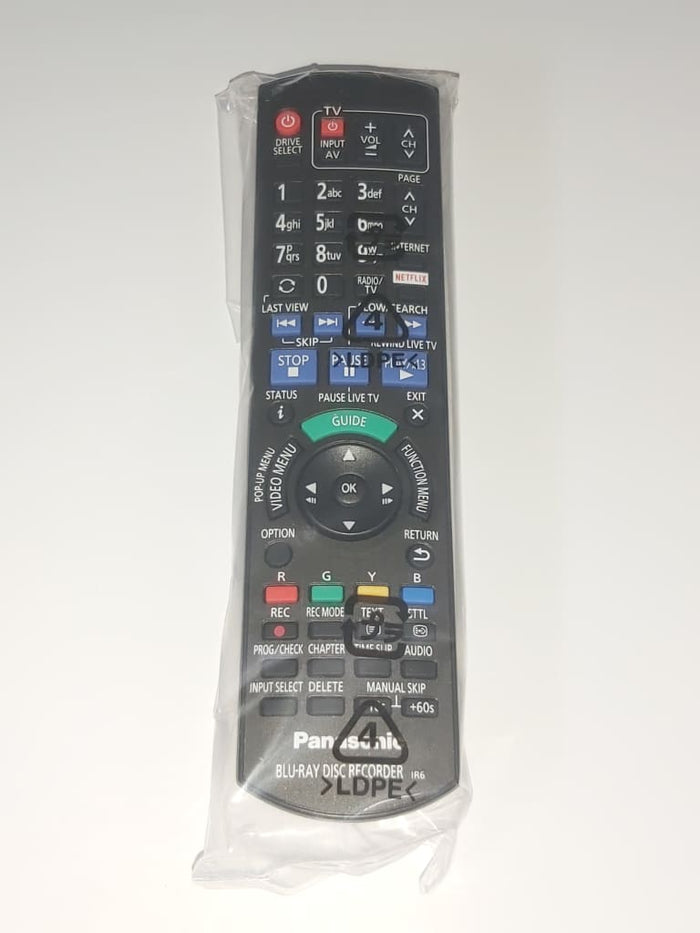 Panasonic Blu Ray DVD Recorder Remote Control N2QAYB000981